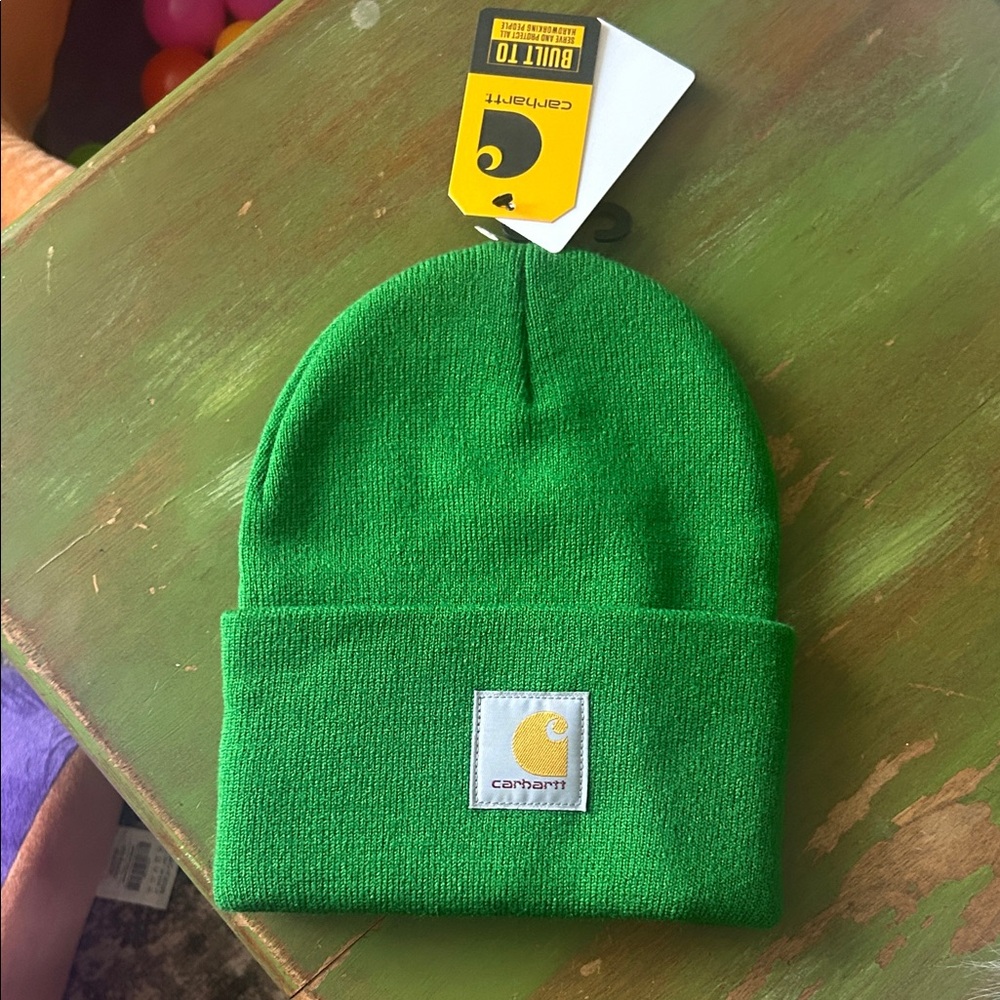 Carhartt Unisex Vibrant Green Beanie